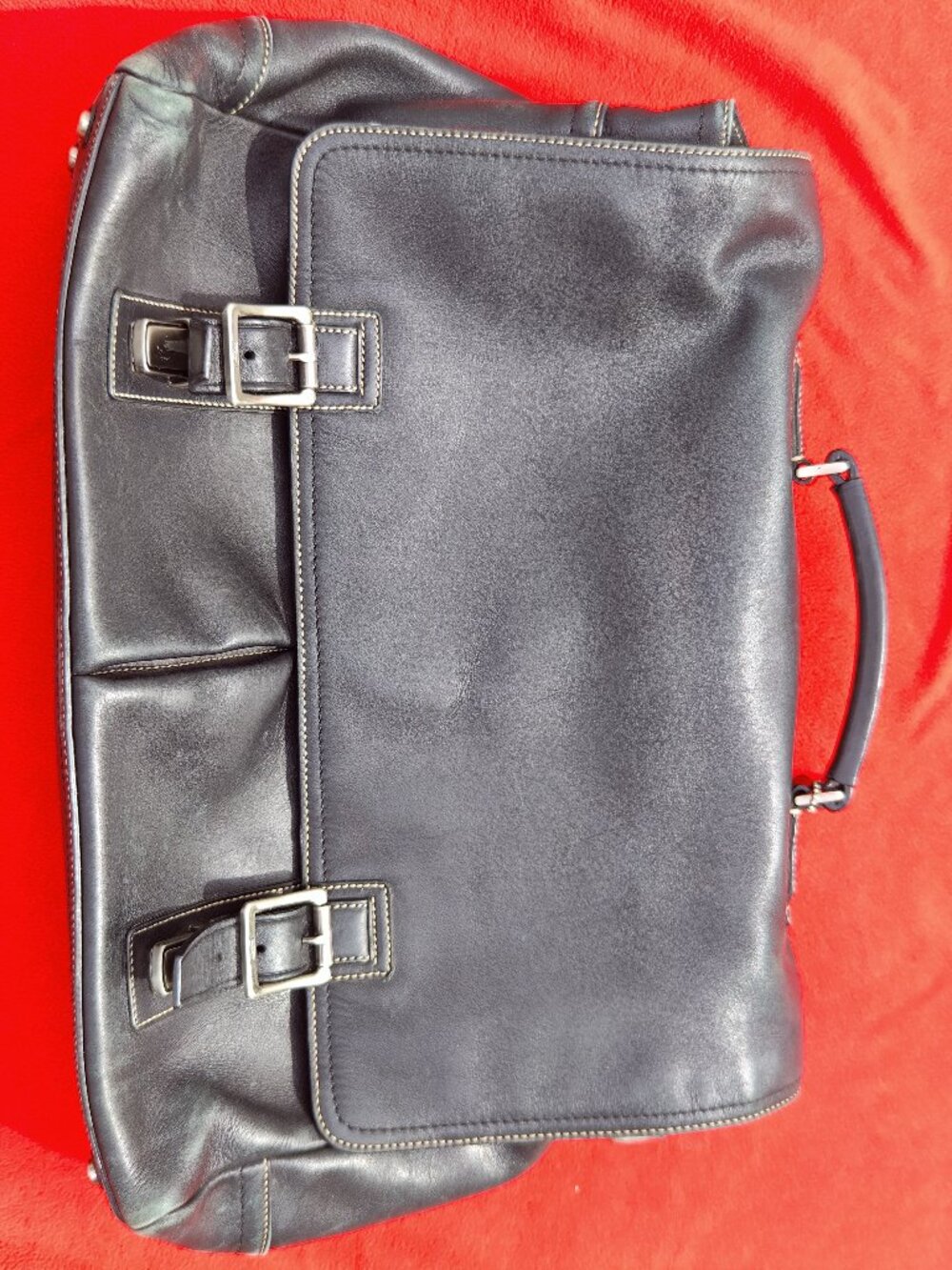 Authentic Coach 6455 Thompson Executive Leather Briefcase
